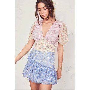 NWT Floral Mini Dress Loveshackfancy inspired